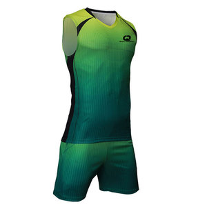 Stylish 100% Polyester Sleeveless V-neck Volleyball Uniform with Customizable Team <b>Names</b> for School Teams & Sports Clubs - Product Image 4