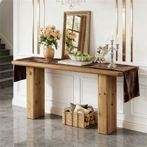 Consolle in Legno Massello per Divano o Ingresso - Product Image 1