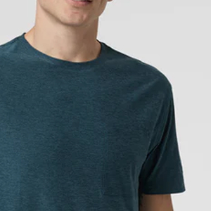 T-shirt pour homme personnalisable avec logo, couleur unie, tissu doux, impression minimale, léger, confortable, tenue décontractée - Product Image 4