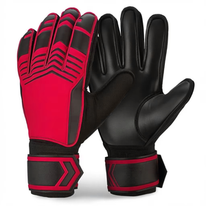 Gants de gardien de but pour jeunes et adultes, protection des doigts, logo personnalisé, paume en latex allemand, antidérapants, respirants, équipement de gardien de but de football - Product Image 1