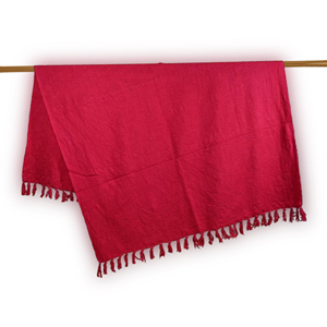 Manta de Algodón Sólido Hecha a Mano, Suave, Tejida, Ligera, para Sofá o Cama, Transpirable, para Verano, Decoración del Hogar, Algodón Natural - Product Image 1