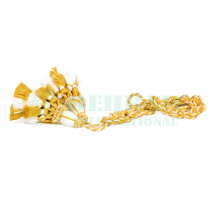 Liturgical Cincture <b>Cord</b> Tassel Garment Bullion Wire Gold Black <b>Braided</b> Liturgical <b>Cord</b> With Tassel And Hook For Garment Use - Product Image 2