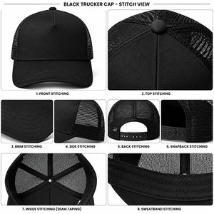 Custom Logo Hip Hop Casual Fashion Cycling Trucker <b>Hat</b> Camo Printed 5-Panel Mesh <b>Purple</b> Blue Sports Unisex Adults Baseball Cap - Product Image 4