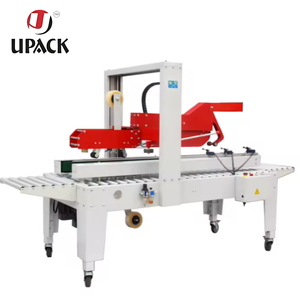 Machine de scellage automatique pneumatique HUALIAN FXJ-5050Z pour cartons à rabat avec ruban adhésif plastique pour la fermeture de caisses et de boîtes pliantes - Product Image 1