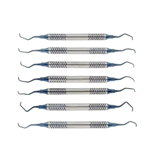 Nuevas Espátulas Dentales de Acero Inoxidable, Juego de 6 Piezas, Instrumentos para Relleno/Restauración de Composite, con Certificación CE - Product Image 1