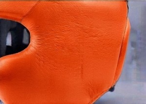 Protège-tête de boxe K4 en cuir PU orange, PVC, PC, protection pour l'entraînement au Taekwondo, Muay Thai et Kickboxing - Product Image 6