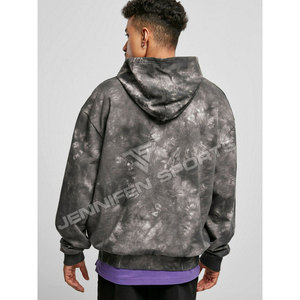 เสื้อฮู้ดดี้ผู้ชายไซส์ใหญ่ ลายมัดย้อม สีพื้น ผ้าฟลีซ 100% คอตตอน น้ำหนัก 450 กรัม ใส่สบาย ทรงหลวม ระบายอากาศ แห้งเร็ว รับสั่งทำ - Product Image 6