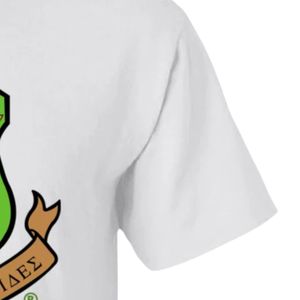 Camiseta Blanca con Estampado Gráfico, Cuello Redondo, Manga Corta, Informal, de Algodón, Personalizada, Ropa Urbana, Top Cómodo - Product Image 3