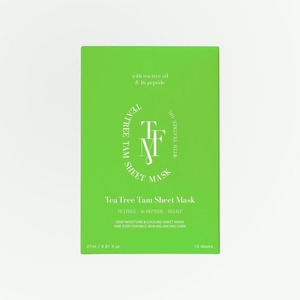 Mascarilla facial Tapomi Tea Tree Tam Sheet Mask, 1 caja (10 mascarillas), mascarilla facial ciclística - Product Image 3