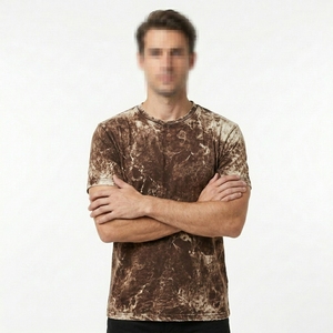 Camiseta Oversize de Corte Cuadrado con Lavado Ácido para Colecciones Urbanas Retro - Product Image 1