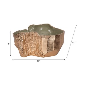 Premium <b>Gold</b> Finished Brass Decorative Bowl Perfect For Living Room Dining Area <b>Console</b> <b>Tables</b> And Modern Interior Decor - Product Image 6