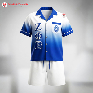 ชุดนอนผ้าซาตินแสนสบายสำหรับผู้หญิง Zeta Phi Beta Sorority รุ่นขายดีปี 2026 ชุดลำลองใส่สบายๆ ที่บ้าน ดีไซน์สีสันตัดกันแบบใหม่ - Product Image 5