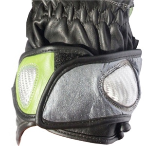 High Quality Cowhide Leather New Style Motorcycle Gloves Racing Hard Knuckle Touchscreen Compatible Lightweight Pakistan - Product Image 6