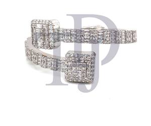 Bracelet cubain 4CT serti de diamants, or 14 carats, couleur H I, qualité VS1 VS2, bijoux de créateur hip-hop lourds, disponible en or 10 carats - Product Image 3