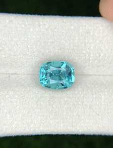 Apatita Natural Rara Color Paraíba, Azul Verde Neón de Brasil, Gema Suelta Certificada por IGI, Corte Octogonal, Alta Calidad para Joyería Fina - Product Image 3