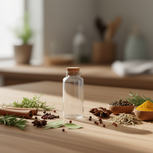 Bottiglia in vetro ILAN 22mm X 60mm 12ml con tappo in sughero per conservazione - Product Image 3