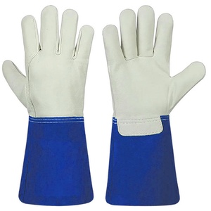 Premium Quality Waterproof Breathable Durable Anti-Vibration 7 oz Silicone-Free Welding Leather <b>Gloves</b> Wholesale Hot Selling New - Product Image 5