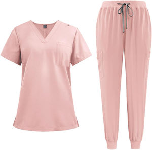 Conjunto de Uniforme Médico Elástico en 4 Direcciones con Logotipo Personalizado, Túnica Ajustada para Spa, Uniforme de Enfermera, Ropa de Trabajo para Quirófano y Hospital - Product Image 3