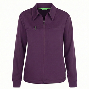Chaquetas Médicas Profesionales Personalizadas al por Mayor con Cierre de Cremallera, Cuello de Camisa, Ranura para Bolígrafo y Puños Acanalados para Hospital - Product Image 5