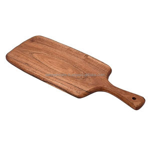 Eco-friendly Sustainable <b>Bamboo</b> Cutting Board with Handle Original Coconut Wood Pizza <b>Plate</b> for Restaurant by AALIYAN IMPEX - Product Image 6
