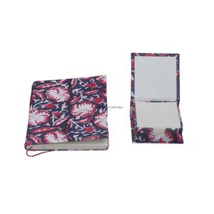 Journal Floral Printed Fabric Cover Handmade <b>Notebook</b> and notepad High Quality Personalized Diary and notepad <b>set</b> for writing - Product Image 5