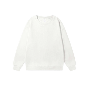 Sudadera Blanca con Cuello Redondo y Bloques de Color, Cortavientos, Manga Larga, Corte Regular, Informal, para Otoño, UPF 50, Transpirable - Product Image 2