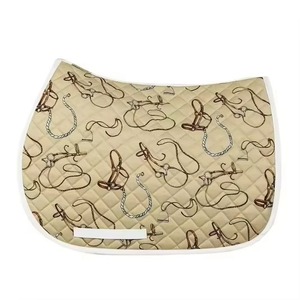 Almohadilla de Silla de Montar Personalizada de Primera Calidad, Cómoda, para Caballos, Diseño Ecuestre Inglés, Costuras de Diseño, Color Personalizado, Poliéster - Product Image 2
