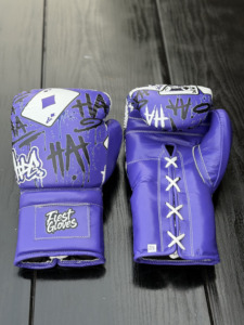 Guantes de boxeo de cuero personalizados, cierre con cordones, guantes de combate con impresión por sublimación, correa de muñeca ajustable para boxeo - Product Image 6