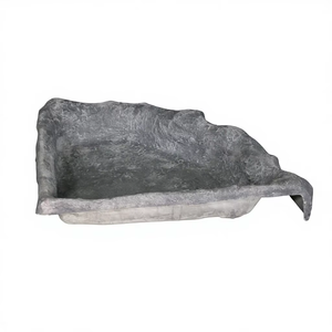 Meilleur Prix Haute Qualité KNT Creations Ornements de Jardin en Fibre de Verre Peints Légers en Forme de Rectangle pour Bassin, Grande Taille, Résistants aux Intempéries - Product Image 1