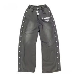 Pantalones Deportivos de Algodón Extra Grandes de Alta Calidad y Peso Pesado, Pantalones Deportivos Anchos con Cintura Doble de 400 g/m² - Product Image 6