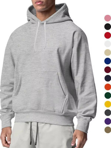 Sweat-shirt à capuche pour homme BRG, coupe classique, décontracté, 100% coton tricoté, pour l'automne - Product Image 3