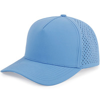 Casquette de baseball unisexe personnalisée, imperméable, découpée au laser, perforée, 5 panneaux, 100% coton, boucle métallique réglable, BRESCIA