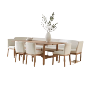 Producto Popular: Juego de Comedor de Madera Sólida para Restaurante, Diseño Moderno, Color Personalizado, Uso Comercial - Product Image 1