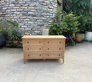 Armoire vintage de luxe en bois massif rustique avec portes vitrées, design à panneaux surélevés, deux portes, 4 étagères, garantie 1 an, salon - Product Image 5