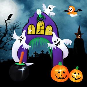 9 Feet Halloween <b>Inflatable</b> Archway Outdoor Holiday Yard Decorations for Festive Spooky Ambience - Product Image 3