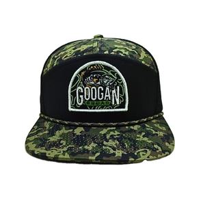 Casquette de chasse camouflage à 7 panneaux avec broderie personnalisée et logo Chapeau de camionneur en corde Chapeaux de camionneur imperméables de haute qualité pour la pêche sportive - Product Image 2