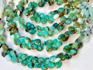 Genuine Natural Peruvian <b>Opal</b> Beads Heart Shape Beads Heart Gemstone Beads Natural Stone Beads Gemstone Be - Product Image 3