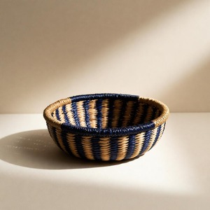 Juego de 2 Cestas de Seagrass Azul Marino Hechas a Mano, Cestas de Almacenamiento Ecológicas al por Mayor, Hechas en Vietnam - Product Image 3