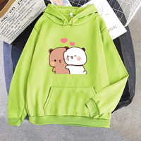 Sweat-shirt à capuche professionnel pour femmes et hommes, nouveau sweat-shirt imprimé Kawaii avec dessin animé Panda Bear Bubu et Dudu