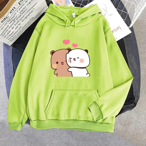 Sudaderas con capucha para mujer, nuevas sudaderas profesionales con estampado de oso Panda de dibujos animados, sudaderas con capucha Bubu y Dudu para mujer y hombre, sudadera con estampado Kawaii - Product Image 6