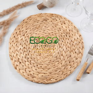 Wholesale Round Water Hyacinth <b>Placemats</b> <b>for</b> Dining <b>Table</b> | Handwoven Natural Woven <b>Table</b> Mats Bulk Sale - Eco2go Vietnam - Product Image 1
