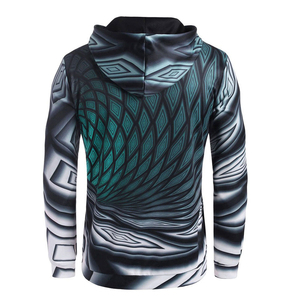 Sweat-shirt unisexe en polaire personnalisé OEM avec impression par sublimation, style streetwear, éco-responsable, à épaules tombantes, vierge, en gros - Product Image 6