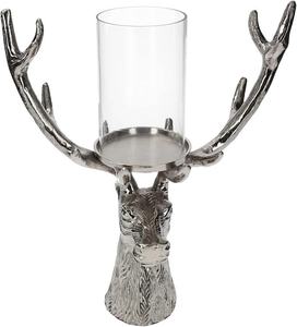 ZE-3277Q Porte-bougie en aluminium en forme de tête de cerf, fait à la main, écologique, durable, décoration d'intérieur, décoration de Noël - Product Image 6