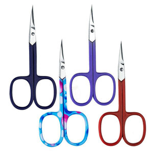 QORVEX INSTRUMENTS Ciseaux à cuticules incurvés en acier inoxydable de qualité supérieure, luxueux et tranchants, pour le soin des ongles et la manucure - Product Image 1