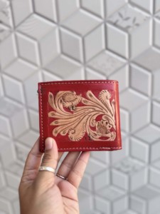 Portefeuille en cuir fait main au design le plus récent, grande capacité, style vintage, pliage court, pour cartes, unisexe, usage quotidien - Product Image 2
