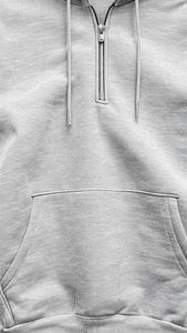 Custom Quarter Zip Hoodie <b>Blank</b> Unisex Relaxed Fit 3/4 Sleeve Heavyweight Fleece Pullover Streetwear Manufacturer Wholesale - Product Image 5