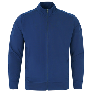 Conjunto Deportivo para Hombre, Chaqueta y Pantalones con Cierre y Cuello Alto, Color Azul Oscuro Sólido, Manga Larga - Product Image 3