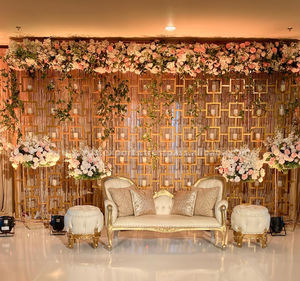 Mur de bougies de mariage au design unique, décoration de scène de Walima de luxe, décor de scène de réception opulente, Mur de bougies, Vente aux États-Unis - Product Image 5
