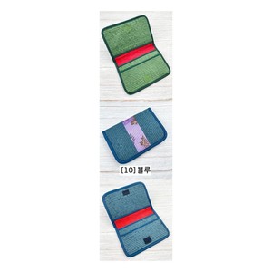 Porta Biglietti da Visita con Ricamo Tradizionale Coreano, Portacarte in Cotone, Portafoglio Sottile per Carte di Credito, Souvenir Coreano - Product Image 3