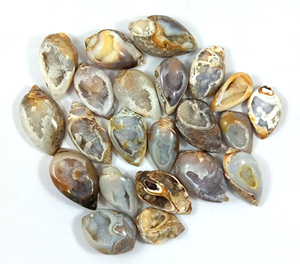 Natural Shell Druzy Gemstone Cabochon Crystal <b>Quartz</b> Mix Shape and Size Semi Precious Cabochon Wholesale Lot - Product Image 2